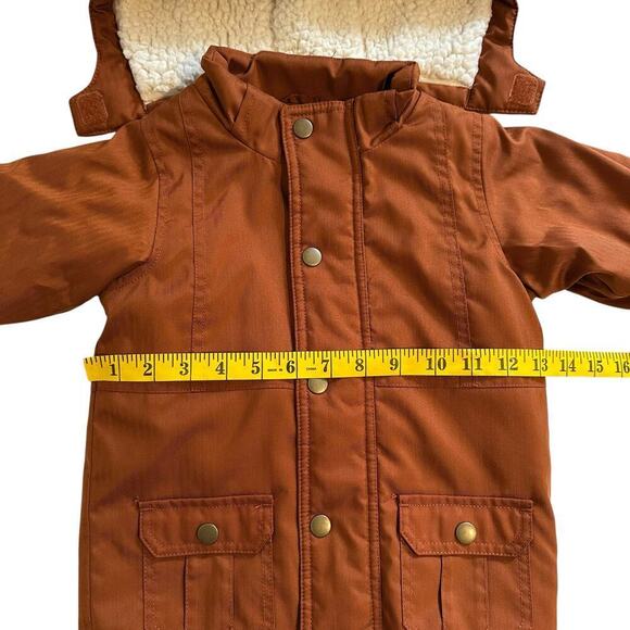 NWOT Okie Dokie Removable Hood Coat Rust/Camo 2T - Picture 4 of 7